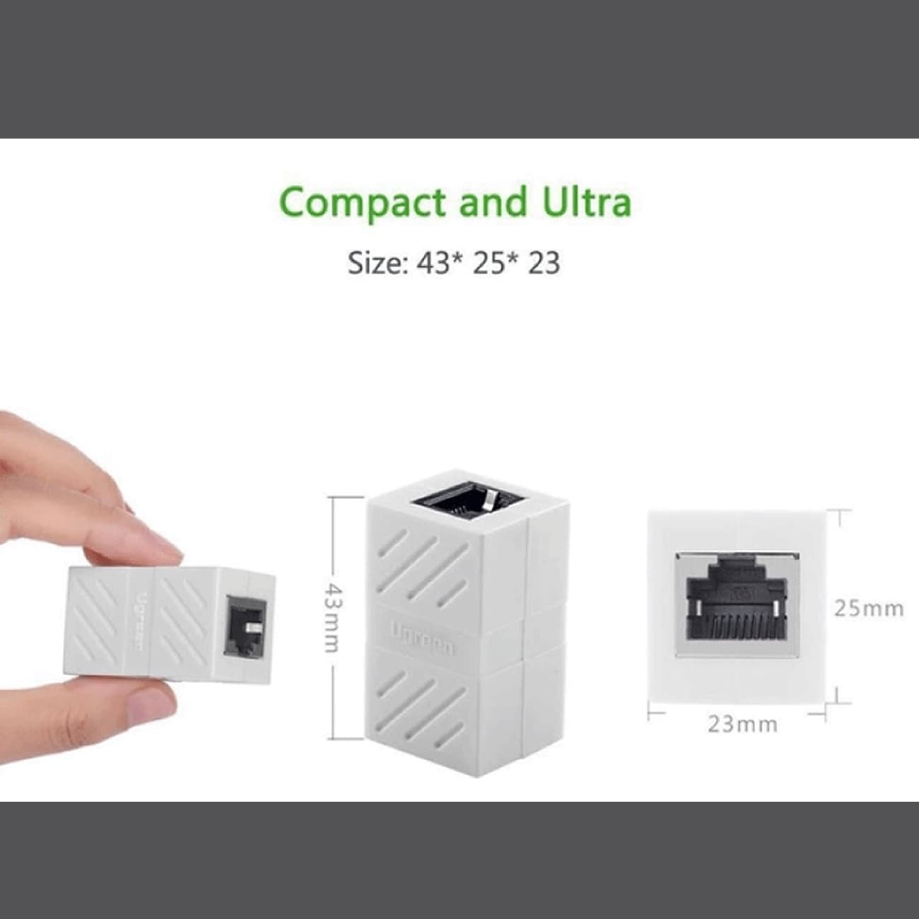 تبدیل افزایش طول کابل شبکه RJ45 یوگرین UGREEN NW114 20311 — تصویر ۶