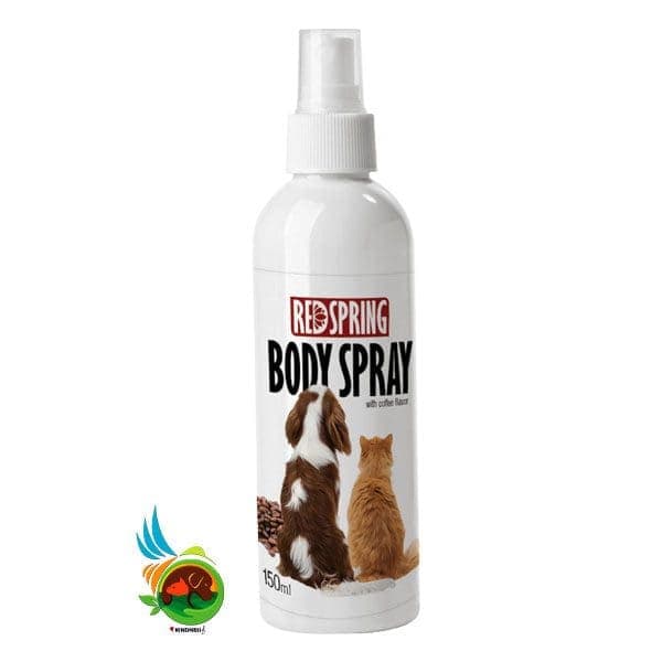 اسپری ( شامپو ) ضد عفونی کننده بدن با رایحه قهوه مخصوص حیوانات خانگی رد اسپرینگ Redspring body spray with coffee حجم 150 میلی لیتر