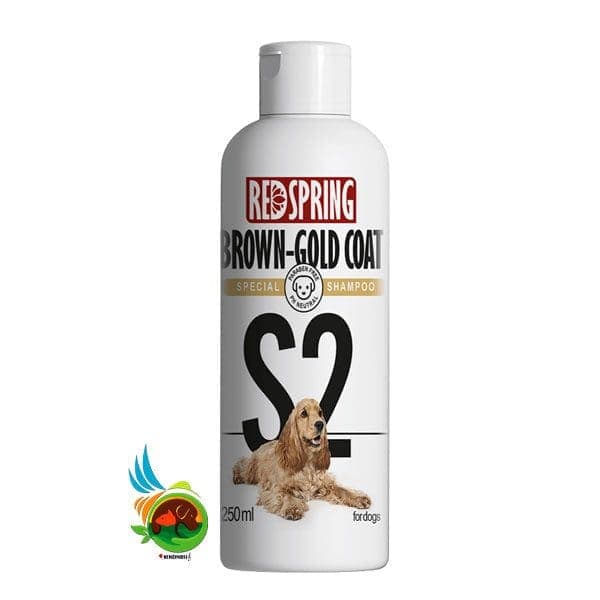 شامپو تخصصی مخصوص سگ مناسب موهای قهوه ای و طلایی (مدل S2) رد اسپرینگ S2 special shampoo brown & gold coat حجم 250 میلی لیتر — تصویر ۲