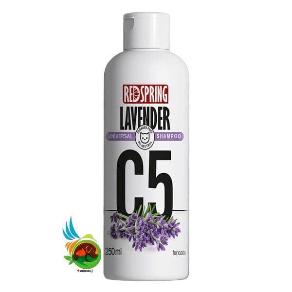 شامپو روزانه مخصوص گربه مناسب انواع مو با عصاره لاوندر (مدل C5) رد اسپرینگ C5 universal shampoo lavender حجم 250 میلی لیتر — تصویر ۲