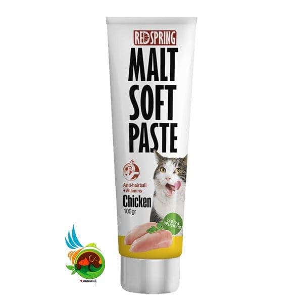 خمیر مالت رد اسپرینگ ضد گلوله مویی با طعم مرغ Malt soft paste chicken وزن 100 گرم