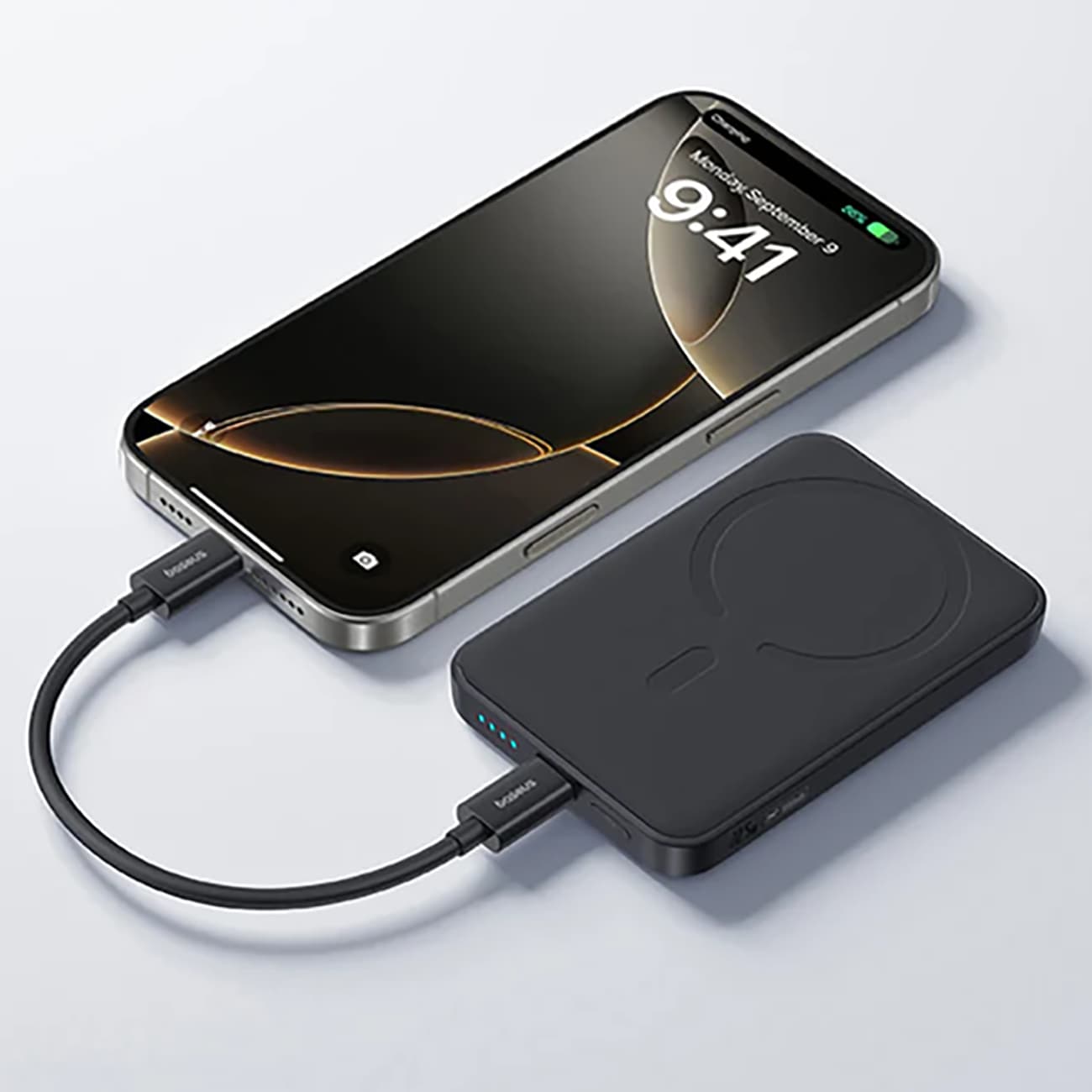 پاور بانک 10000 وایرلس باسئوس Baseus مدل P1008210E313 توان 22.5 وات — تصویر ۲