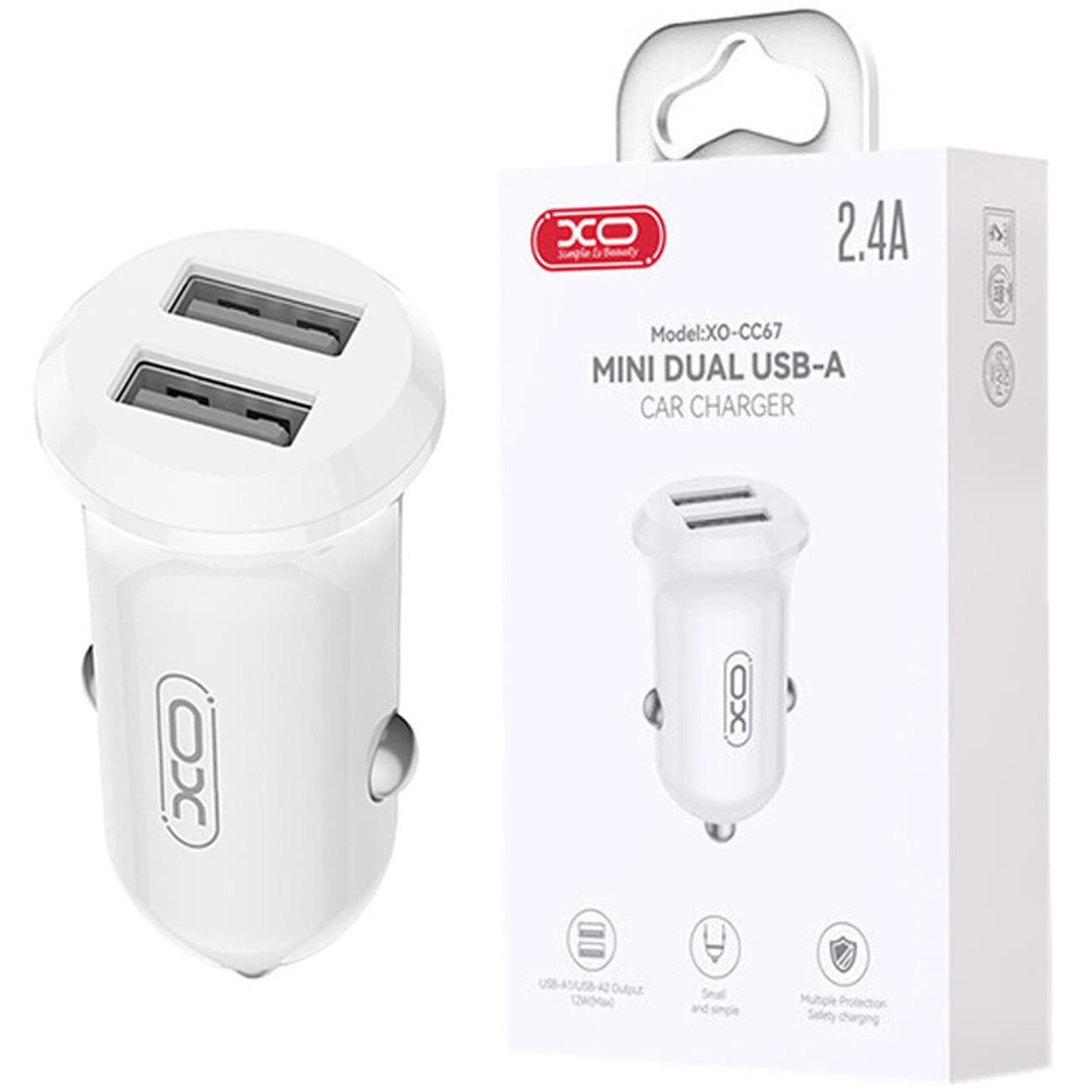 شارژر فندکی فست شارژ ایکس او XO مدل CC67 توان 12 وات — تصویر ۶