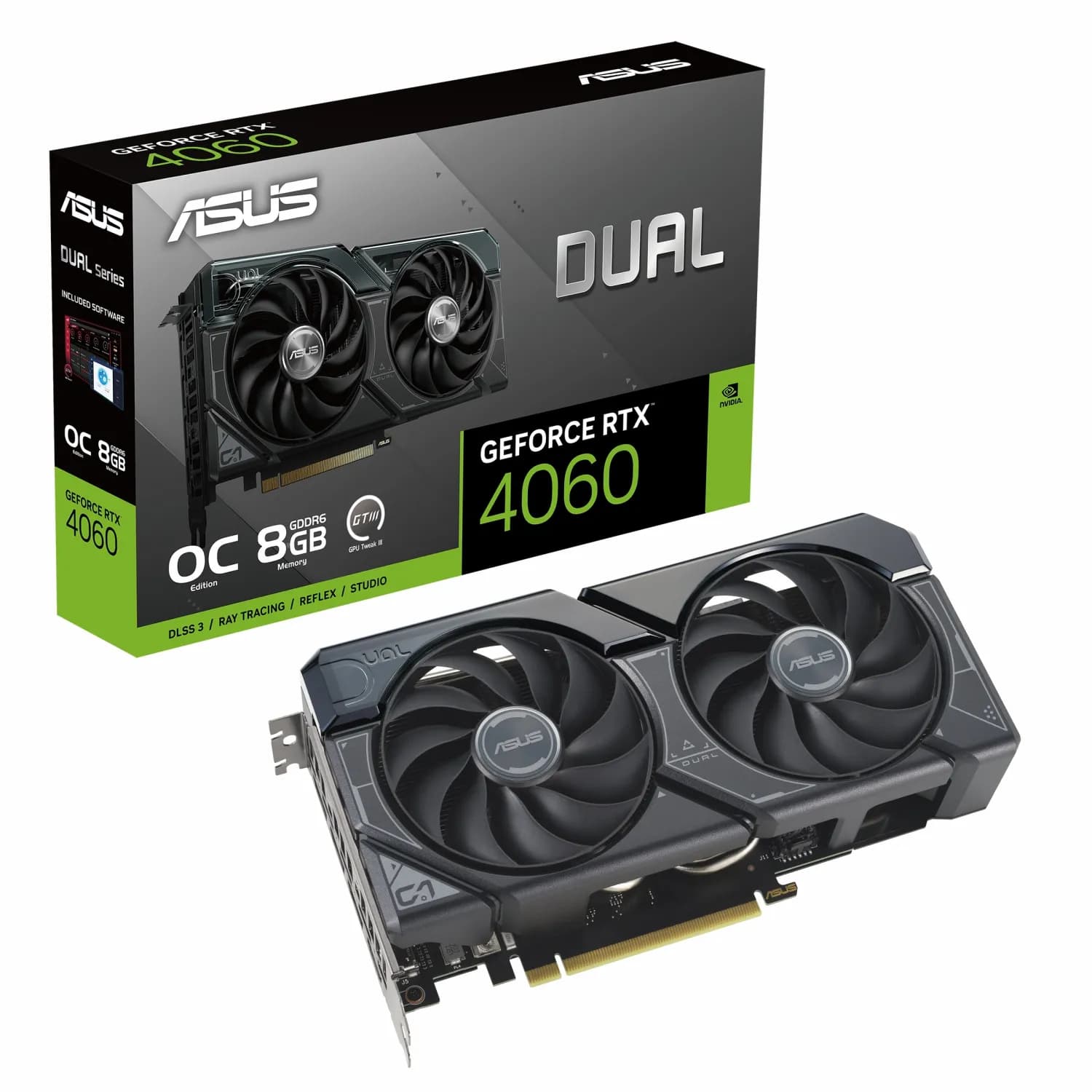 کارت گرافیک ایسوس مدل Dual RTX 4060 OC حافظه 8 گیگابایت — تصویر ۲