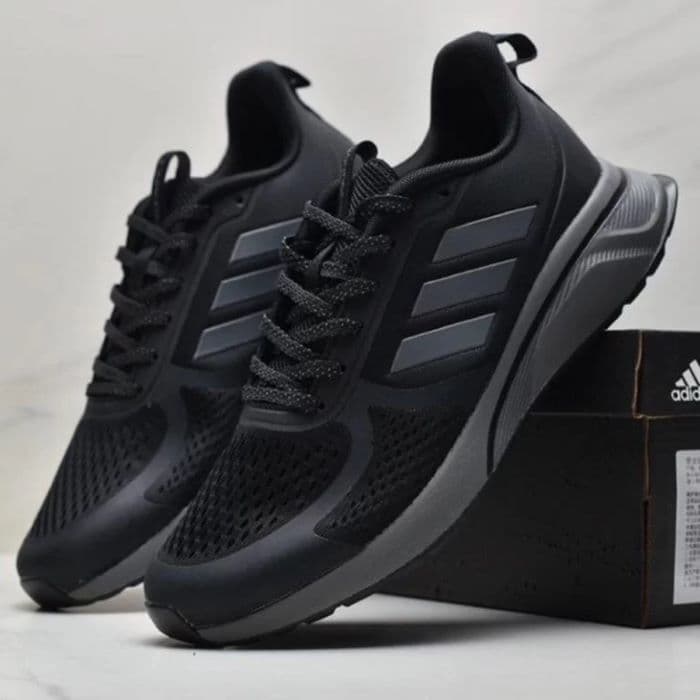 کتانی آدیداس کلود مشکی طوسی Adidas Cloudfoam TND