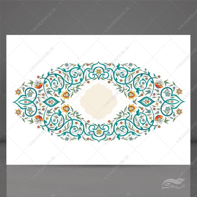 طرح گل پیچ اسلیمی لایه باز psd