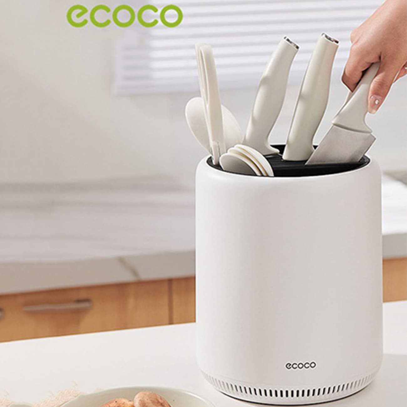 جا قاشقی گردان اکوکو ecoco مدل E24019 با طراحی 360 درجه — تصویر ۲