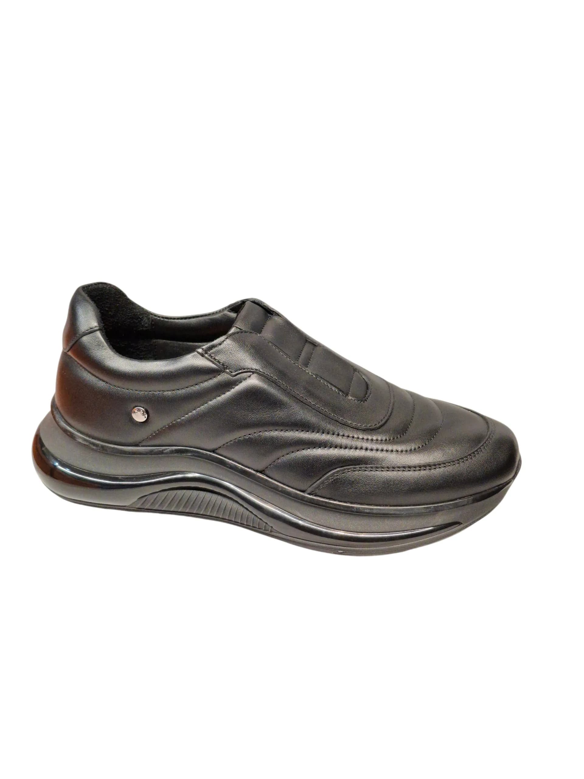 کفش کتانی چرم طبی طبیعی برند R&W کد 2490