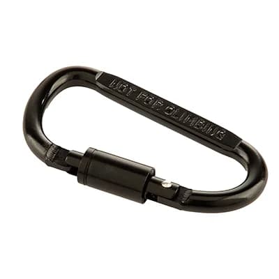 کارابین کوهنوردی فلزی پیچی KEY RING | مشکی
