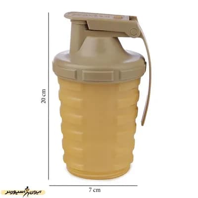 قمقمه شیکر ورزشی سه تکه 600cc نارنجکی GRENIDE | کرمی — تصویر ۷