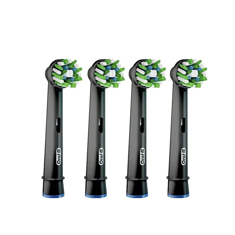 سَری مسواک برقی اورال بی cross action 4 pcs (black) — تصویر ۳