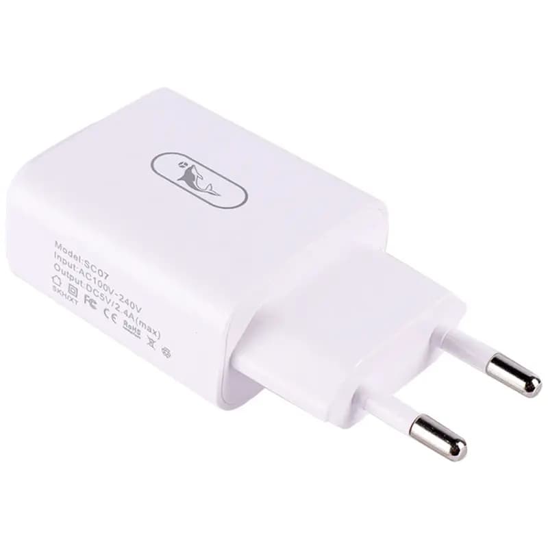 شارژر Sky Dolphin SC07T 2.4A 12W همراه کابل تایپ سی — تصویر ۶