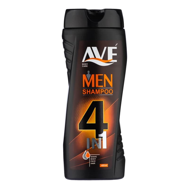 AVE شامپو سر و بدن 4 در 1 مردانه 400 میلی لیتر