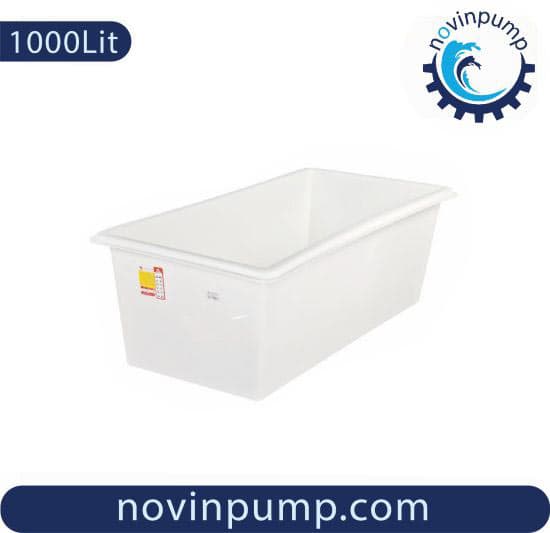 وان مستطیلی 1000 لیتری پلی اتیلن تک لایه