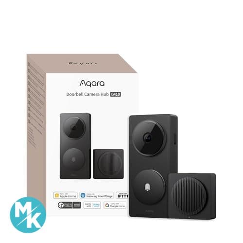 زنگ درب هوشمند Aqara G410 با دوربین 2K و هاب Matter/Zigbee داخلی