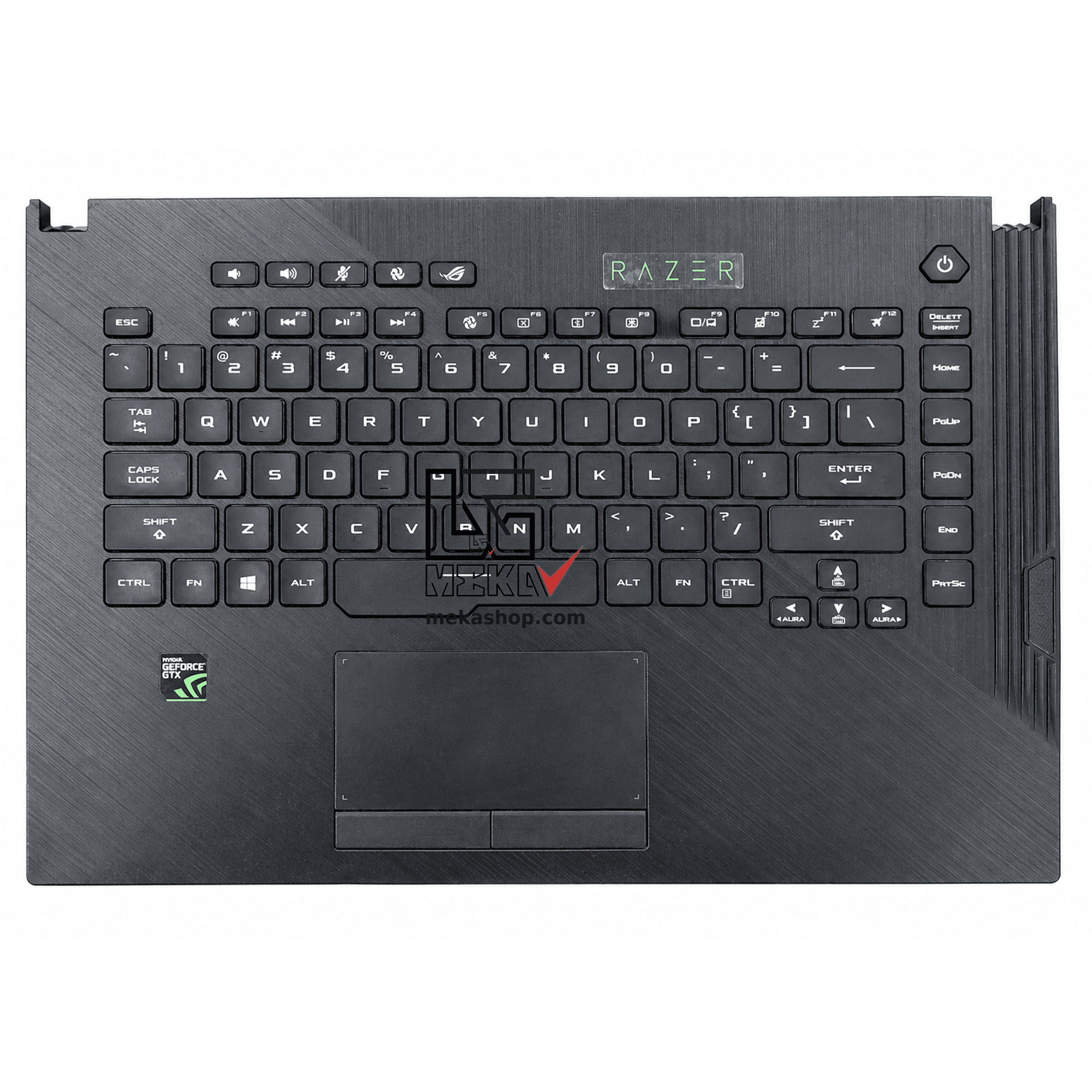 قاب دور کیبورد و کیبورد و تاچ پد لپ تاپ ایسوس ASUS ROG Strix G531G مشکی کارکرده