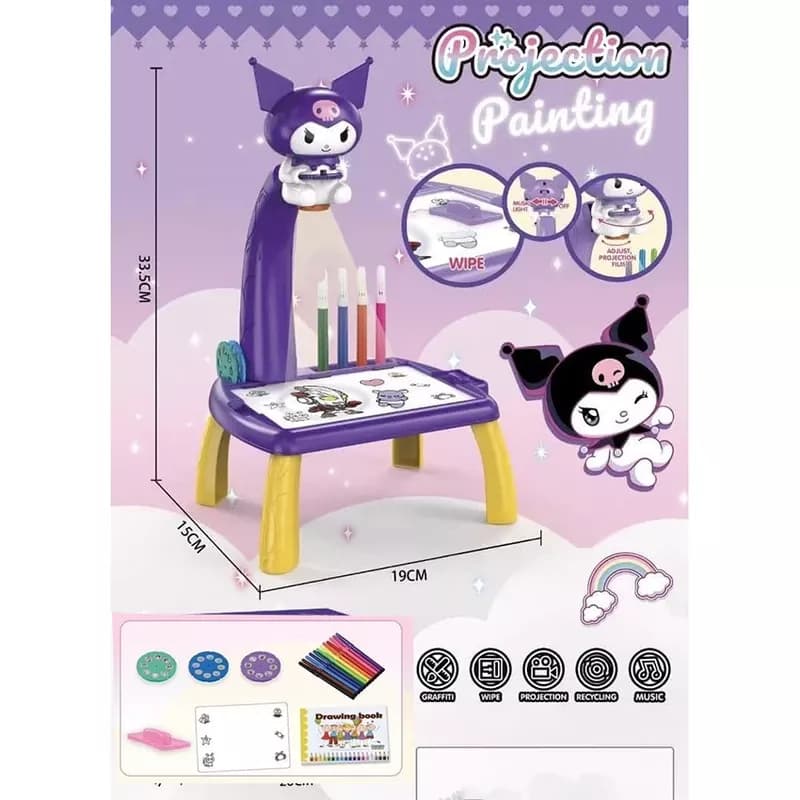 تخته نقاشی دیجیتال (نقاشک) طرح کرومی (Kuromi) — تصویر ۳