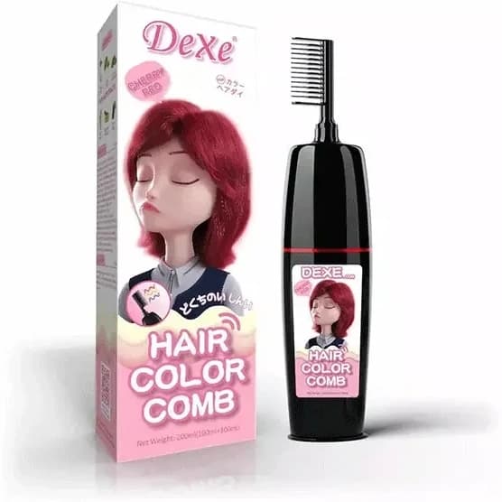 شامپو رنگ گیاهی شانه دار برند dexe حجم 200 میل