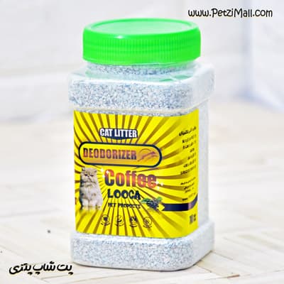 پودر بوگیر و معطر کننده خاک گربه با رایحه قهوه برند لوکا وزن ۷۰۰ CC کد ۳۷۰