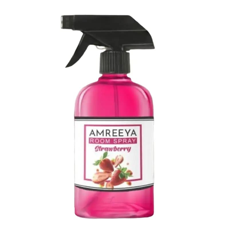 اسپری خوشبو کننده هوا آمریا AMREEYA مدل توت فرنگی Strawberry حجم 500 میل