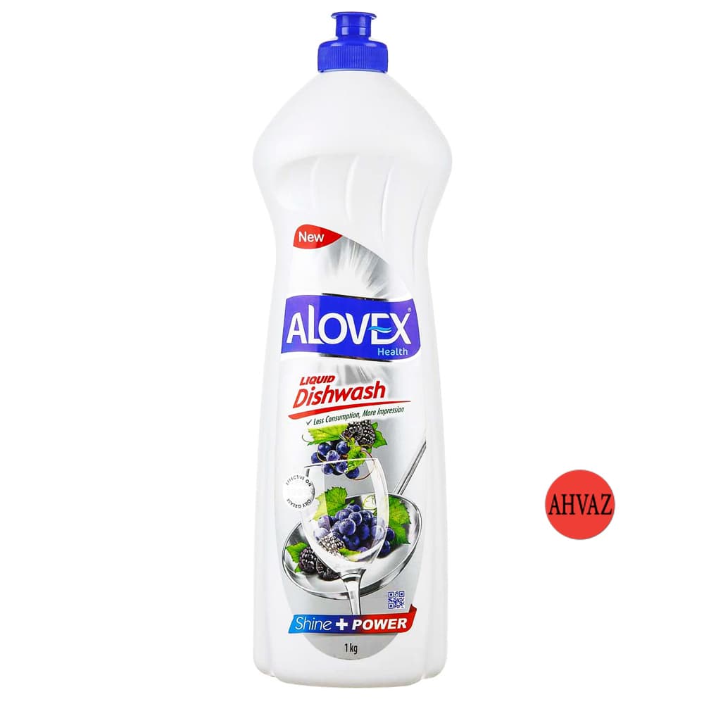 مایع ظرفشویی 1000 گرمی انگور و بلوبری آلوکس (ALOVEX)