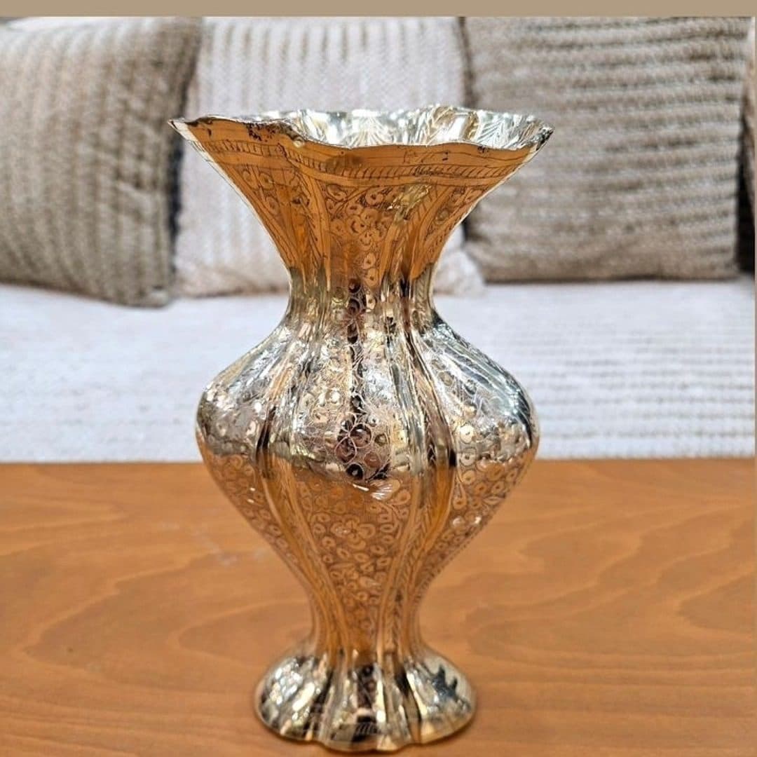 گلدان برنز هندی وارداتی مدل کتابی — تصویر ۲