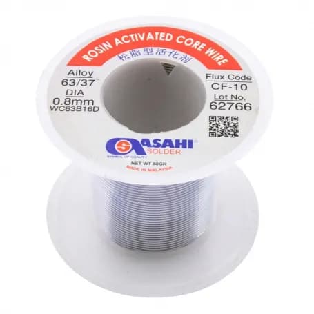 سیم لحیم 0.8 میلیمتر 50 گرمی ASAHI