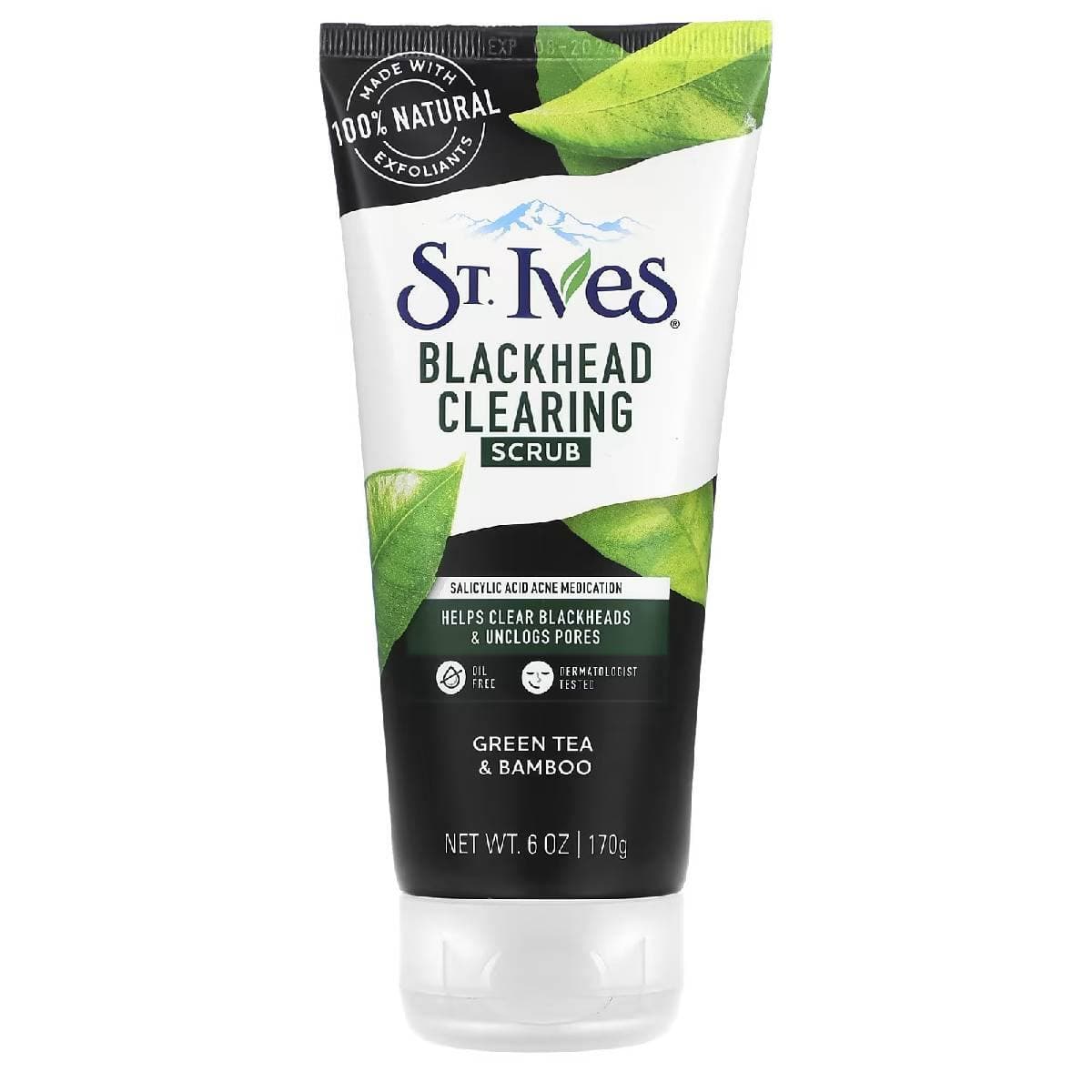 اسکراب چای سبز و بامبو سینت ایوز مدل BLACKHEAD CLEARING وزن 170 گرم