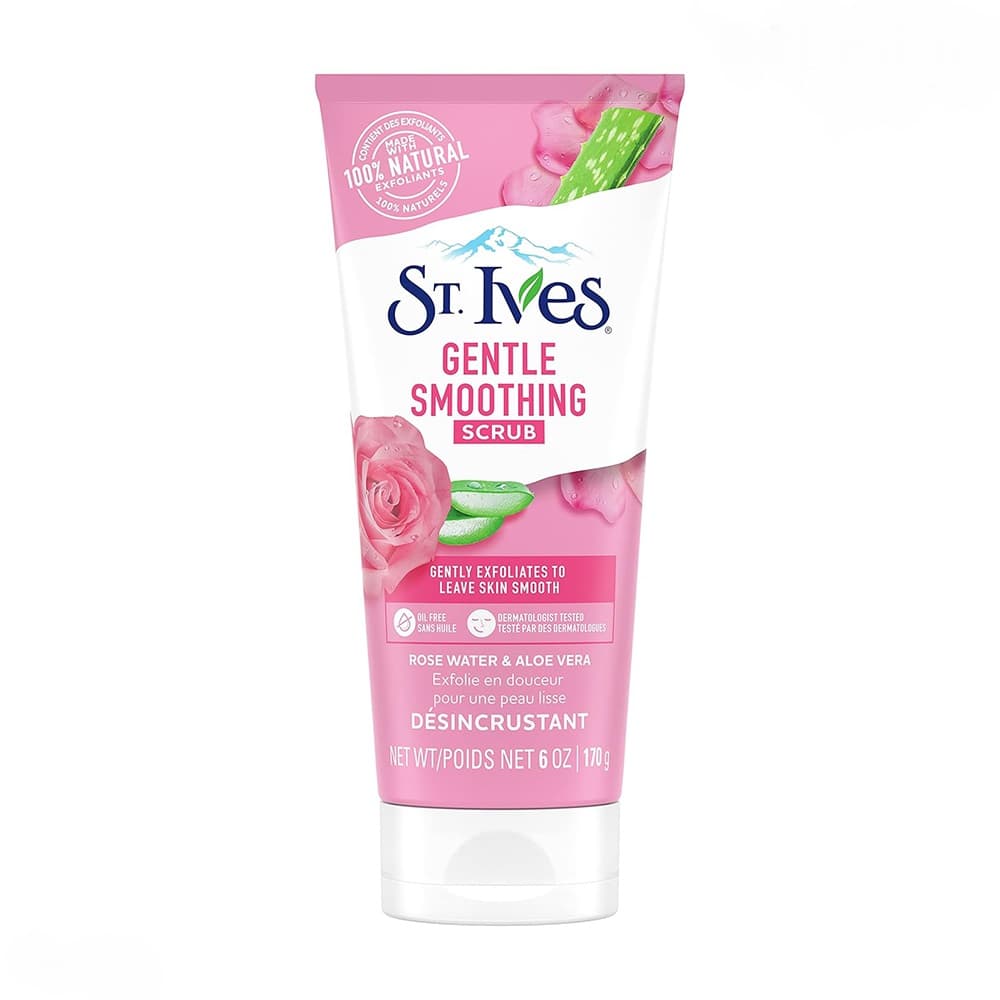 اسکراب گل رز و آلوئه ورا سینت ایوز مدل GENTLE SMOOTHING وزن 170 گرم — تصویر ۲