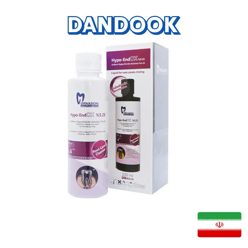 محلول هیپوکلریت سدیم مروابن- Hypo Endox