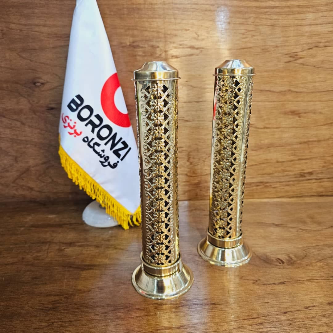 جا عودی استوانه برنجی هندی
