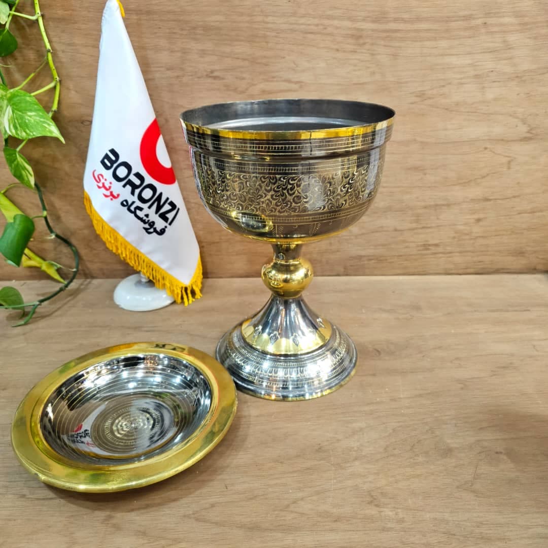 سنگاب برنزی سیاه قلم سایز بزرگ