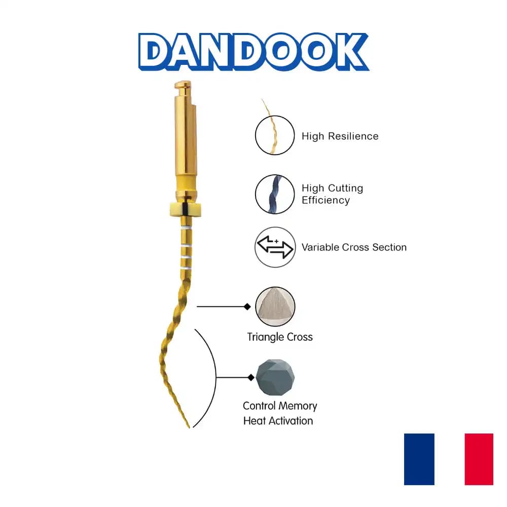 فایل روتاری تیپر لاستردنت Pliancy Gold Tapered Ni-Ti Rotary Files — تصویر ۳