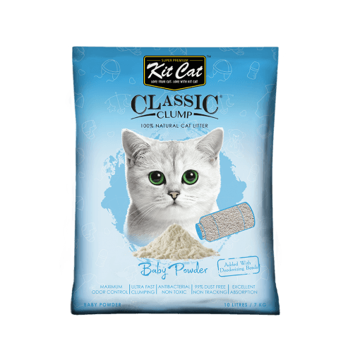 خاک گربه مدل کلاسیک با رایحه پودر بچه برند Kit Cat