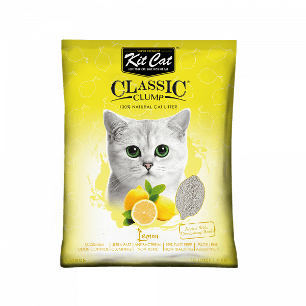 خاک گربه مدل کلاسیک با رایحه لیمو برند Kit Cat