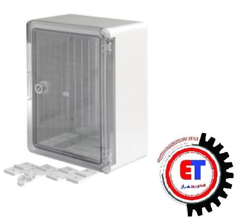تابلو برق با کالیت 21×60×40 درب شفاف دانوب