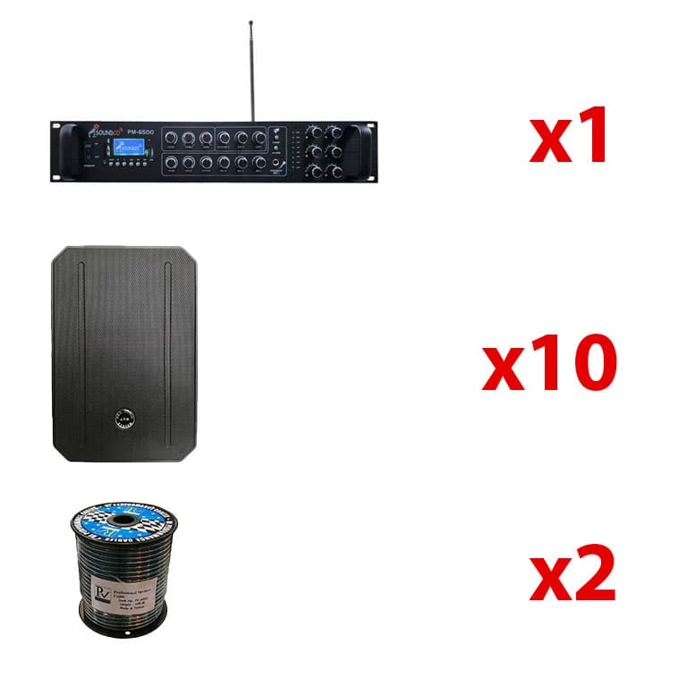 پکیج سیستم صوت باشگاه ورزشی مدل S1
