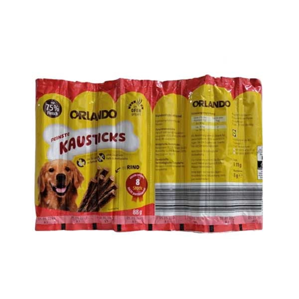 تشویقی مدادی سگ اورلاندو با طعم بیف (Orlando Dog Treats Mit Rind) بسته 8 عددی — تصویر ۶