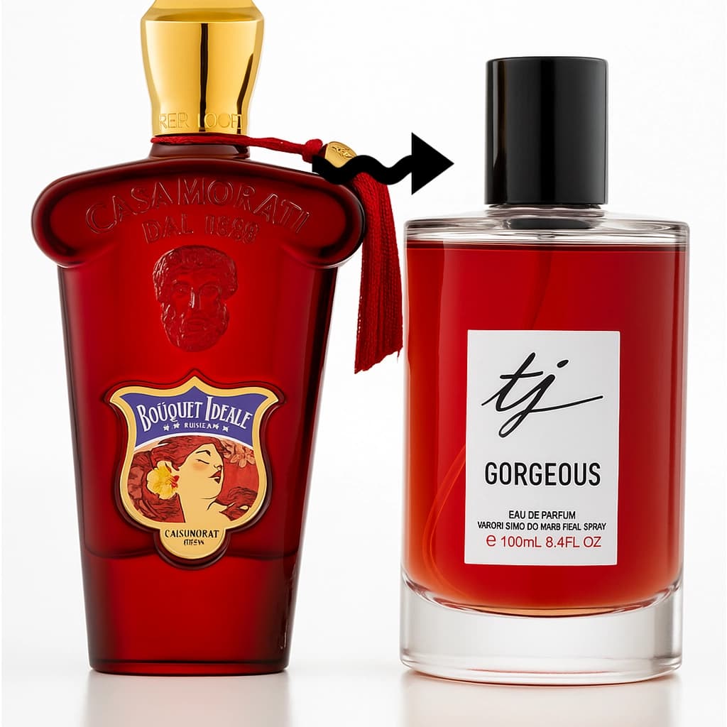 عطر gorgeous کازاموراتی بوکت ایدل تی جی ادوپرفیوم — تصویر ۲