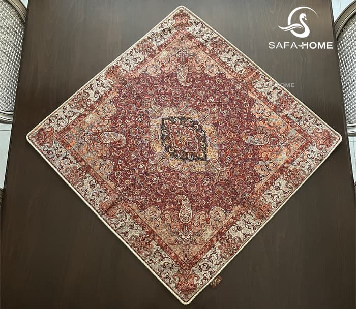 رومیزی 75×75 ترمه صفائی کد 19