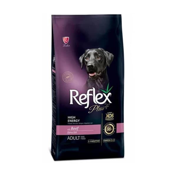 غذای خشک سگ بالغ رفلکس پلاس طعم بیف (Reflex Plus High Energy) وزن 3 کیلوگرم — تصویر ۲