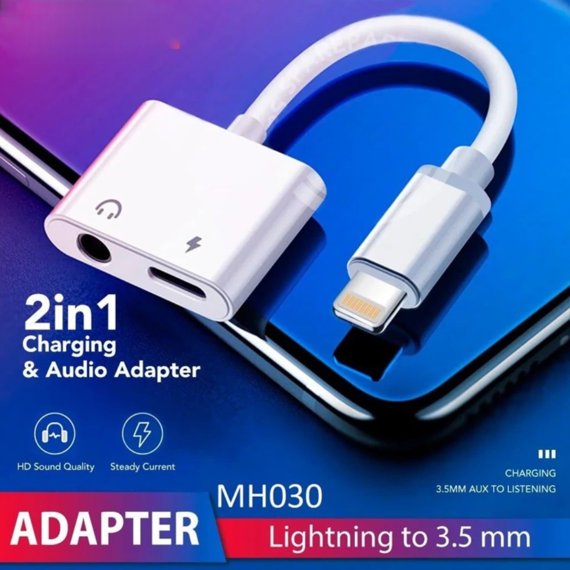 مبدل لایتنینگ به جک 3.5 میلی متری/لایتنینگ مدل MH030 — تصویر ۷
