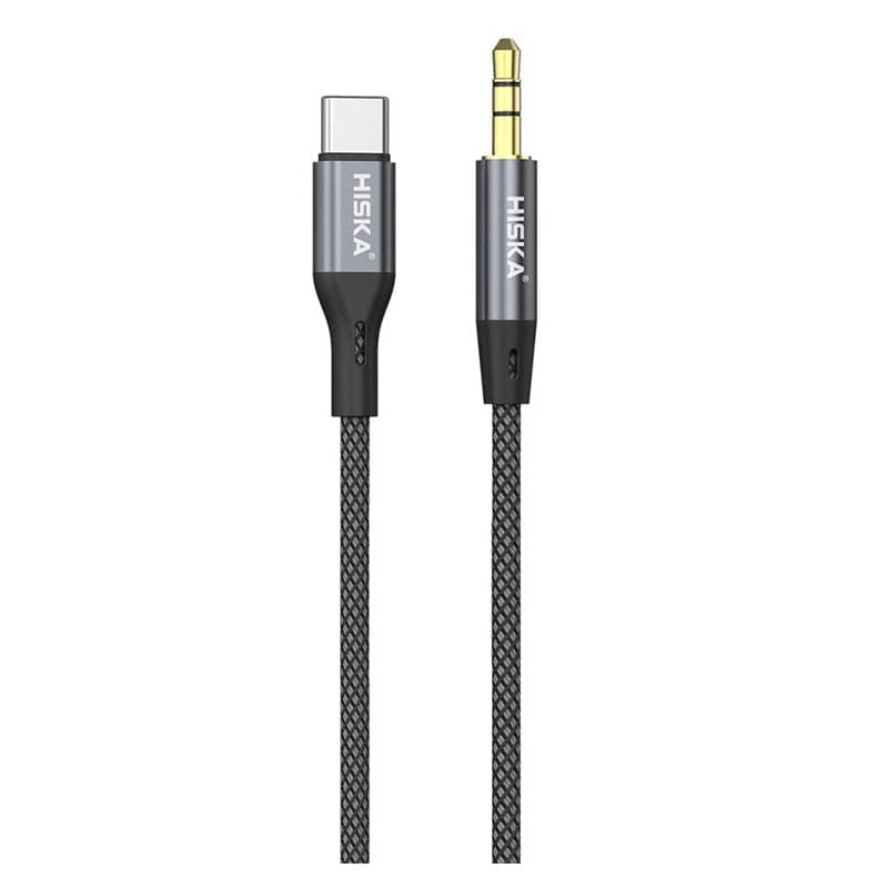 کابل تبدیل AUX به USB-C هیسکا مدل W45 طول 1 متر
