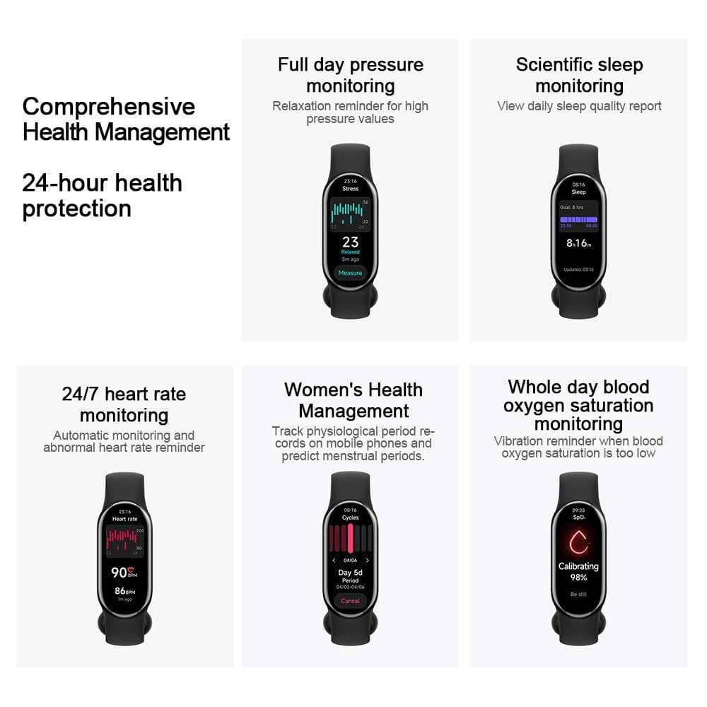 مچ بند هوشمند شیائومی مدل Mi Band 8 Global — تصویر ۶