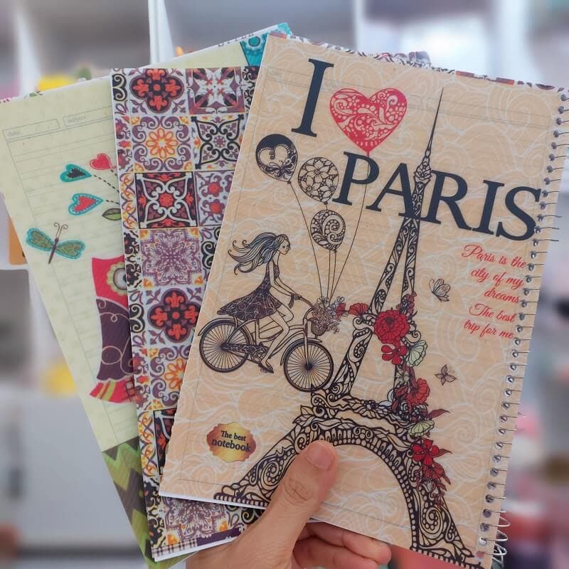 دفتر زبان دو خط طلقی کلاسیک 50 برگ