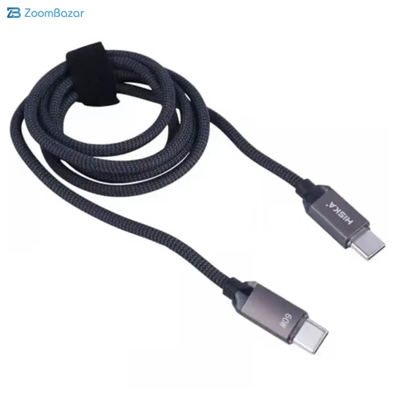 کابل USB-C هیسکا مدل LX-801CC طول 1 متر — تصویر ۳