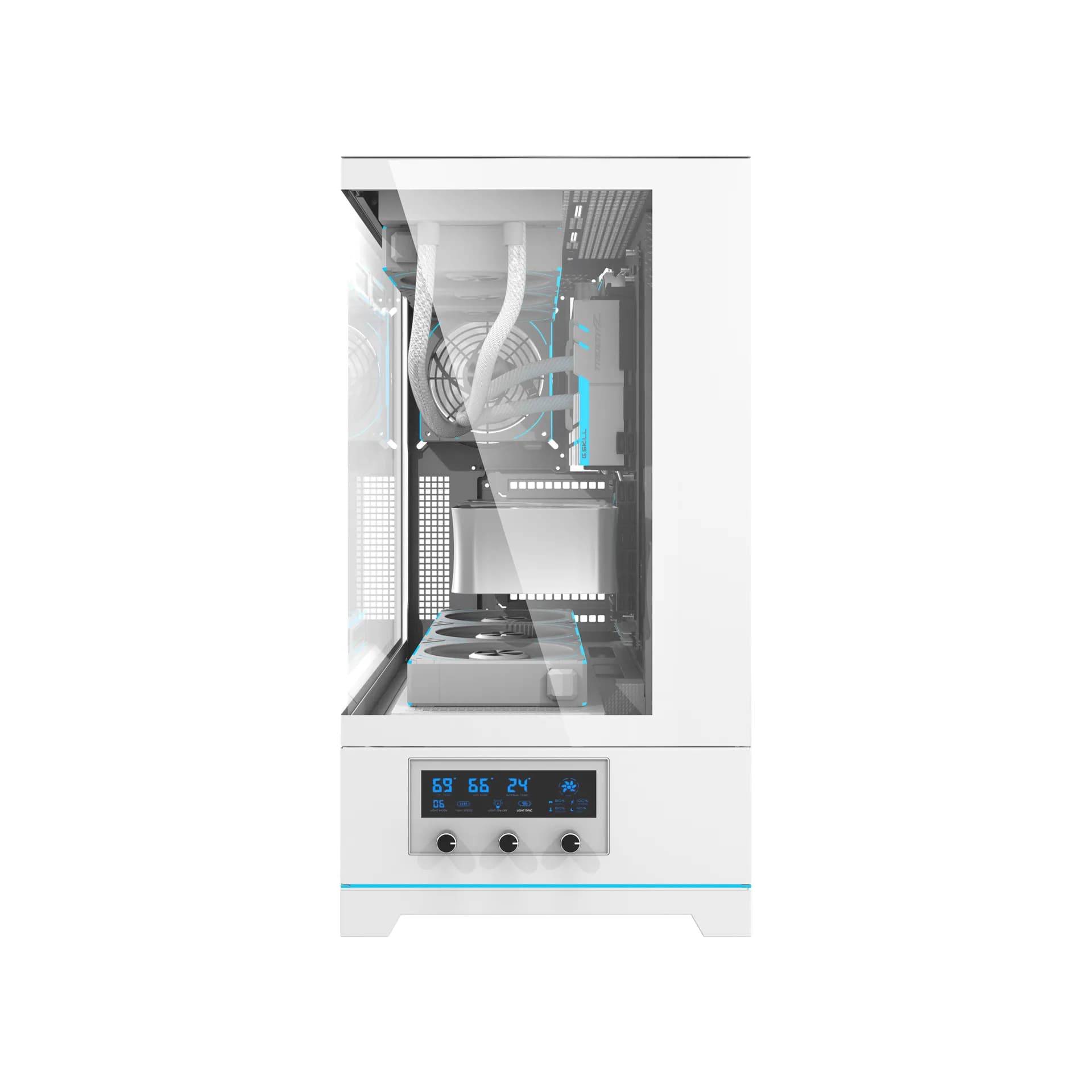 کیس گیمینگ دارک فلش سفید مدل DARKFLASH DY451PRO W — تصویر ۲