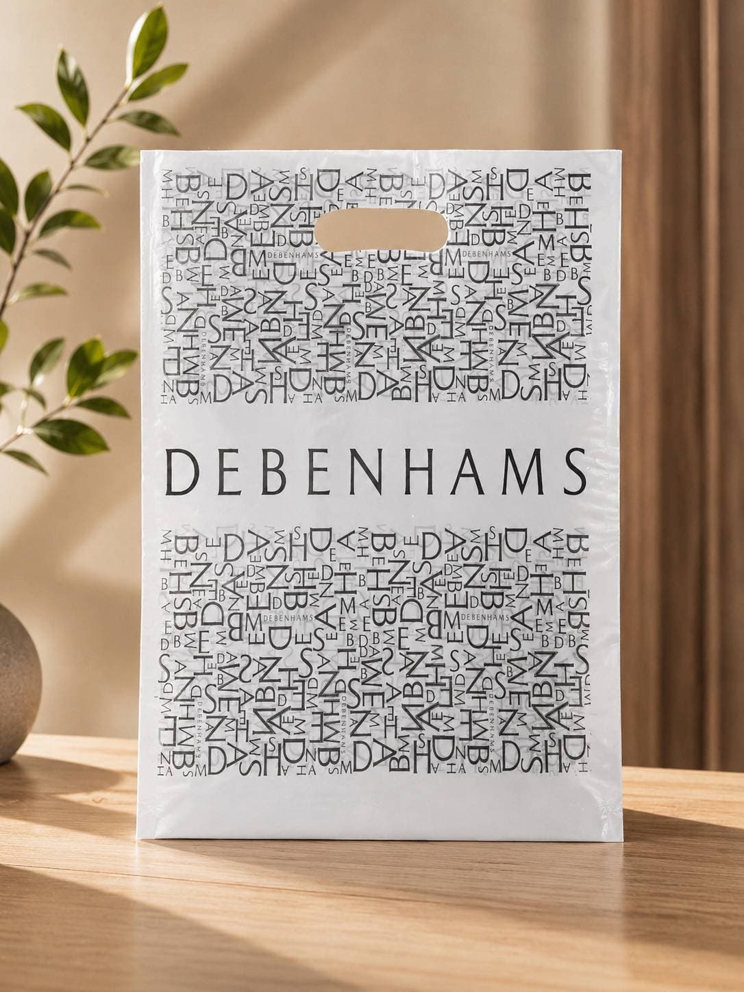 نایلکس دسته موزی طرح DEBENHAMS