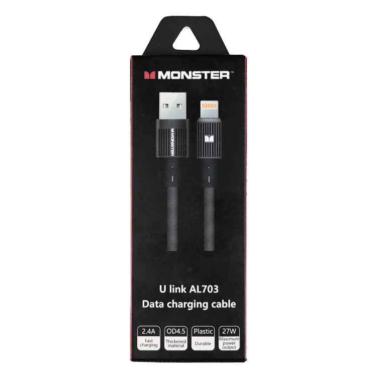 کابل دیتا و شارژ آیفون اورجینال MONSTER 703