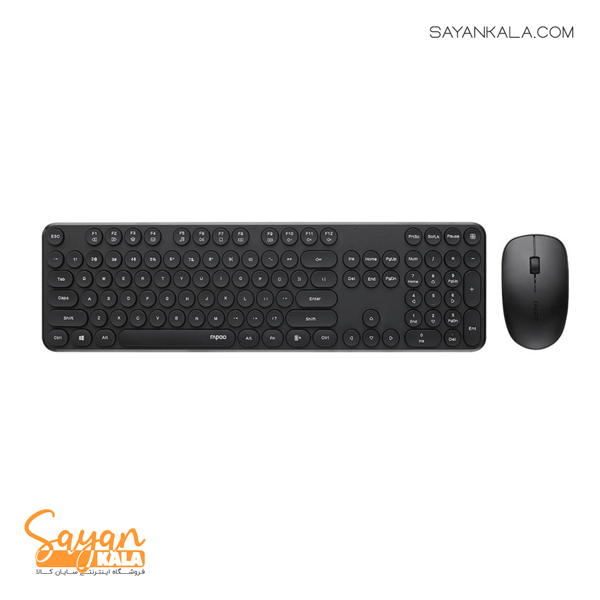کیبورد و ماوس بی سیم رپو Rapoo X260S Wireless Keyboard & Mouse PINK — تصویر ۶